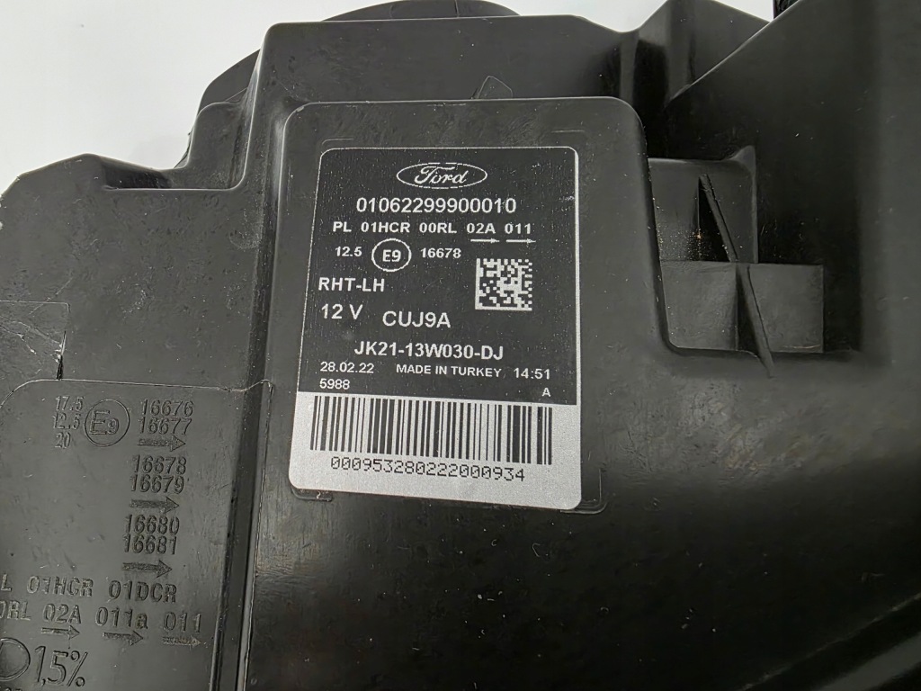 Ліхтарі  перед ліва правий ford transit custom led рестайлінг  jk21-13w029-dj Оригінал