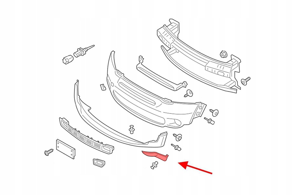 фото №3, Mini countryman r60 левая прокладка бампера перед