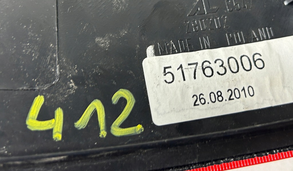 фото №8, Лампа правая задняя задняя fiat panda ii 03-12 51763006