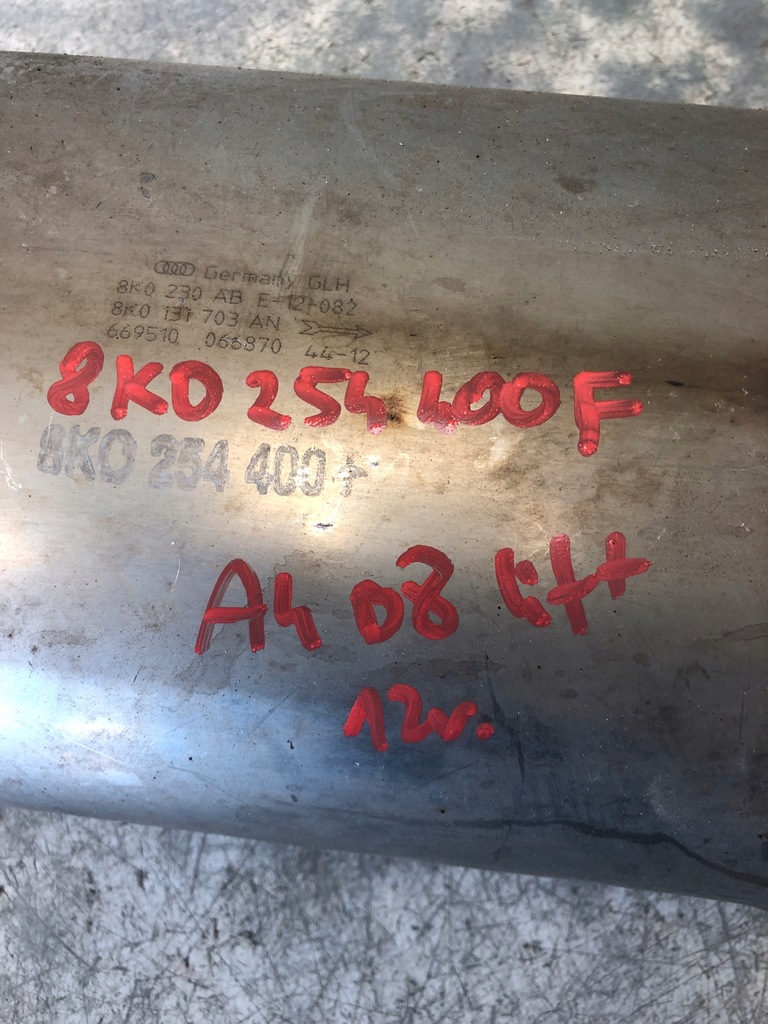фото №8, Катализатор dpf audi a4 b8 lift 8k0254400f