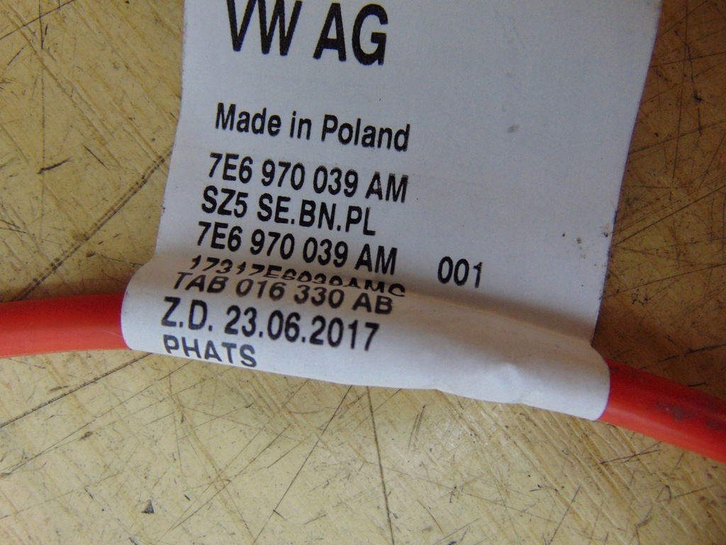 фото №11, Жгут vw transporter 7e6970039am nowa