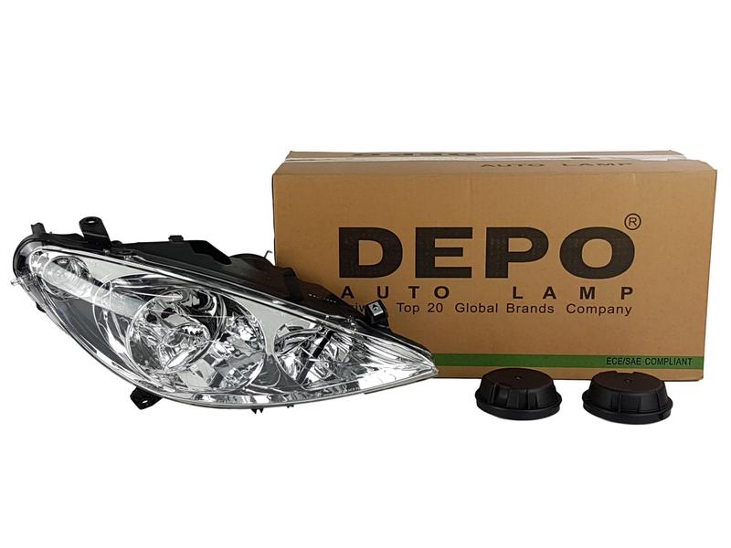 фото №10, Depo фари лампи перед peugeot 307 2 szt