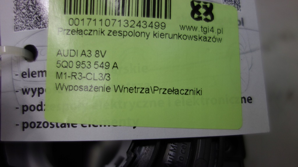 фото №6, Audi a3 8v перемикачі стрічка шлейф 5q0953549a