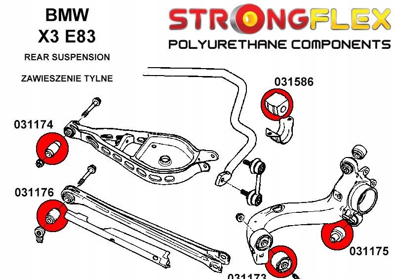 фото №2, 031586b - втулка стабілізатора заднього strongflex