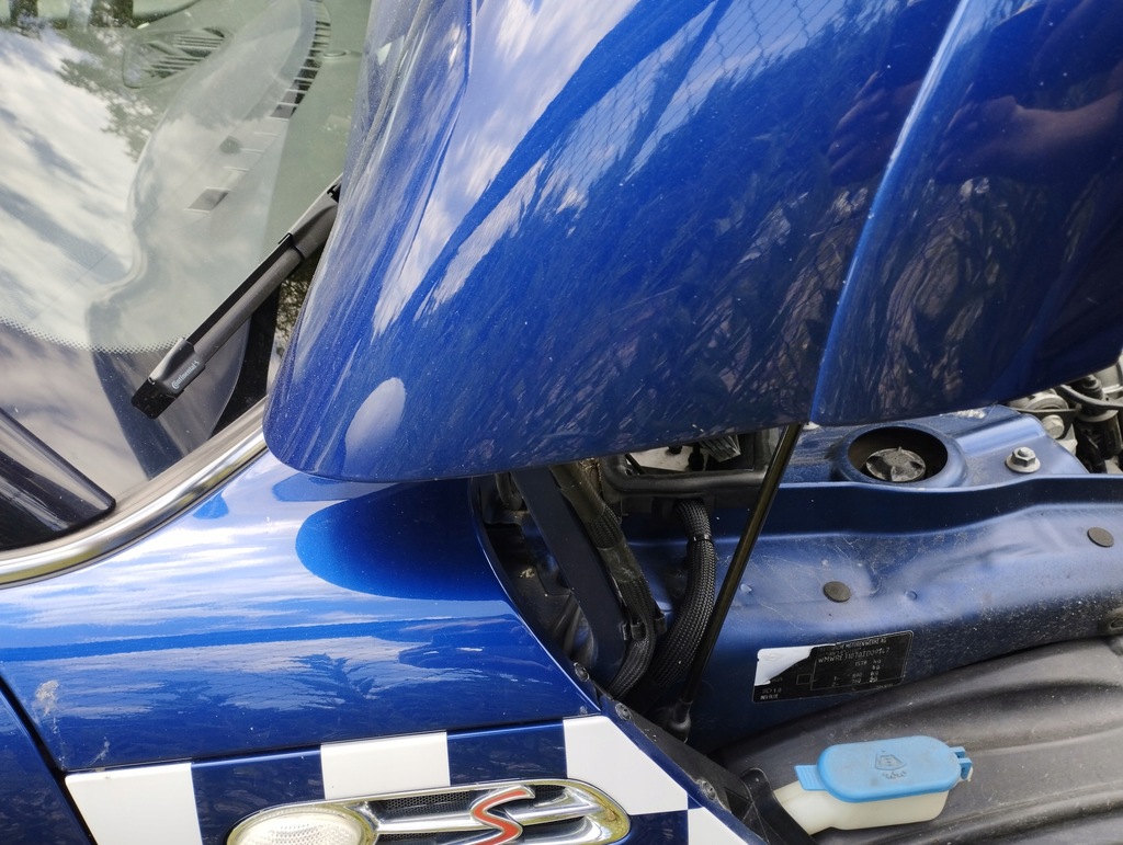 фото №14, Mini cooper r50 r53 капот кришка двигуна код лакофарбового покриття 862/5 indi blue