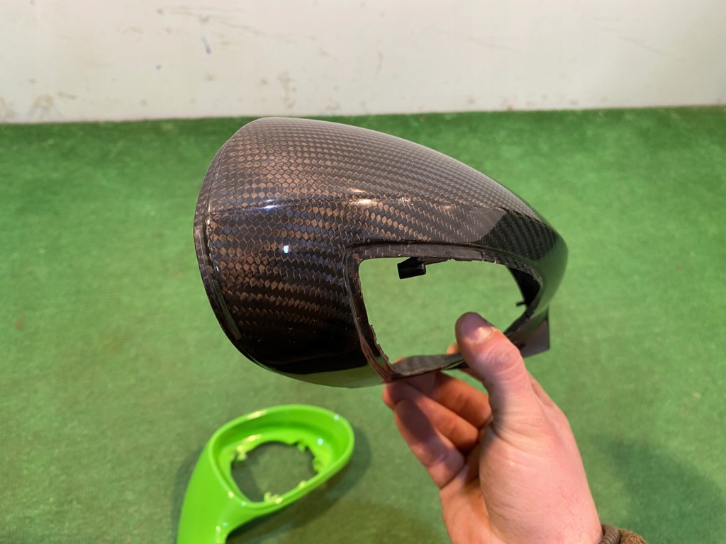 фото №8, Porsche 911 991 gt3 корпус дзеркало накладка дзеркало праве карбон