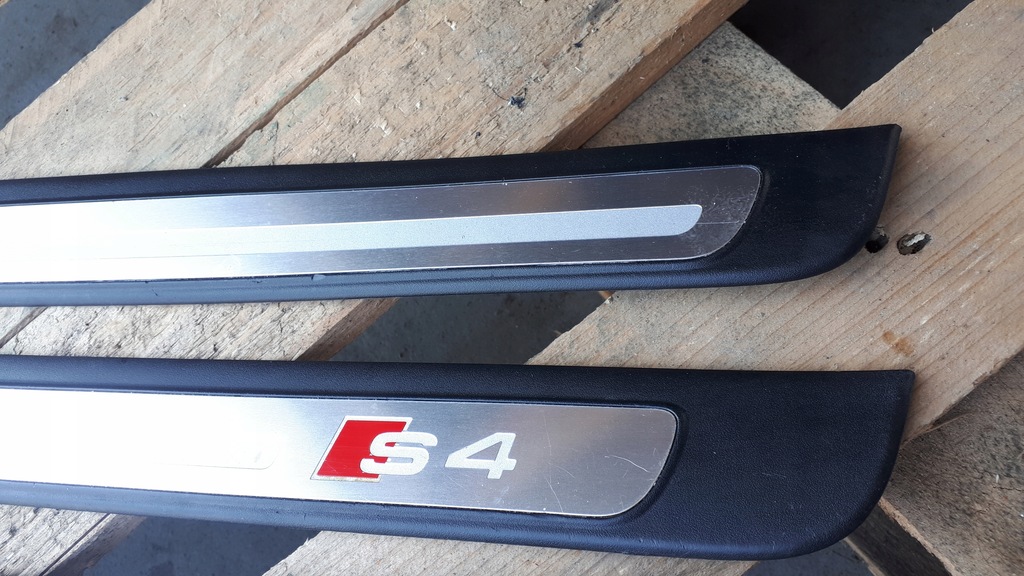 фото №13, S4 b8 lift накладки пороговые sline накладки na пороги