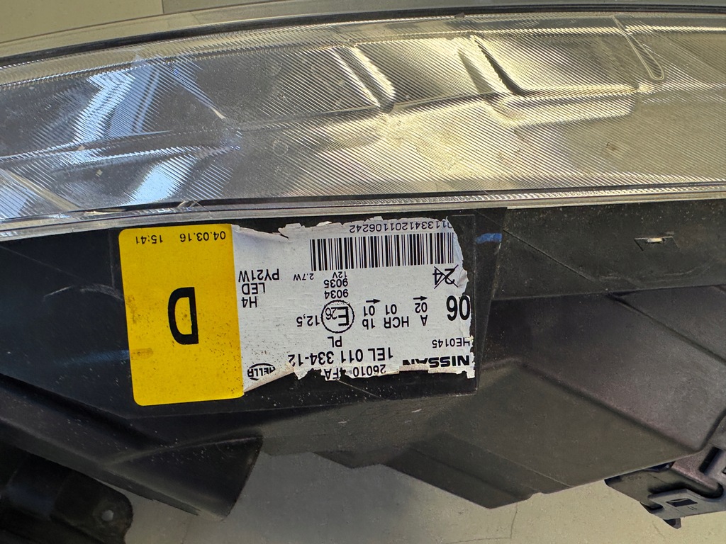 фото №13, Nissan e-nv200 лампа правый перед 26010-4fa1a