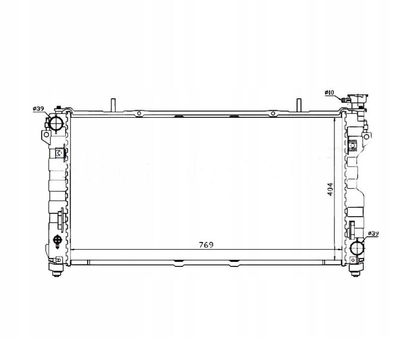 фото №1, Радиатор chrysler town country 01- 4677523aa nowa