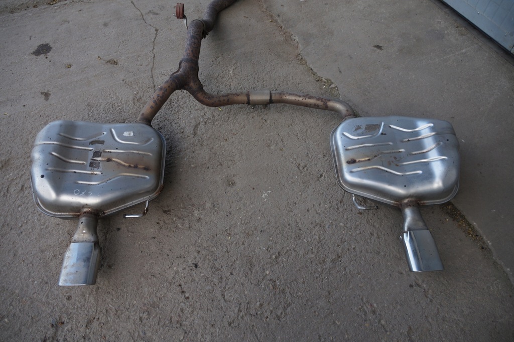 фото №5, Volvo xc70 выхлоп гаситель система выпускной kompletny dwie трубы средний