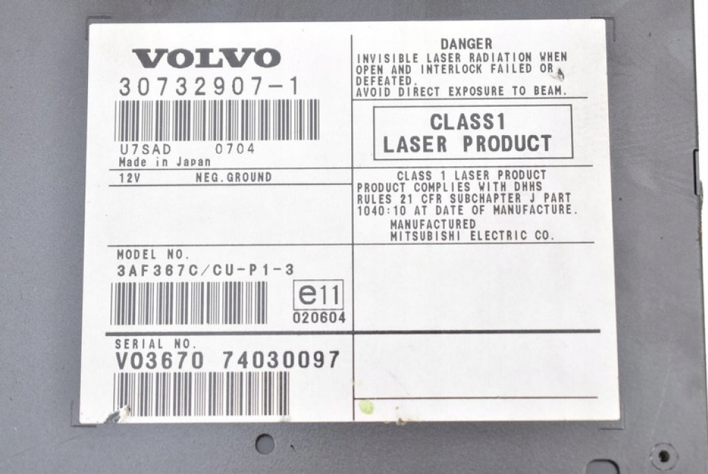 фото №6, Зчитувач навігації dvd 30732907 volvo v50 07-12