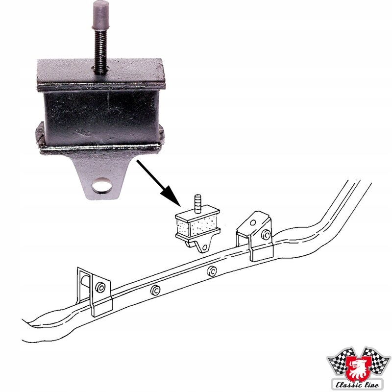 фото №1, Vw transporter t3 подушка двигателя