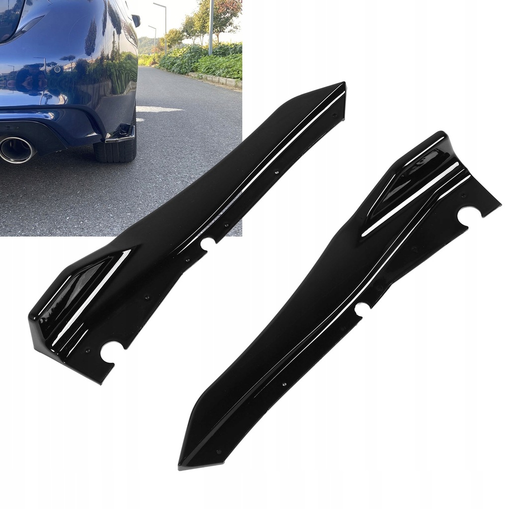 фото №11, Пара задній бампер боковий кутик спліттер підкрилок боковий кутик