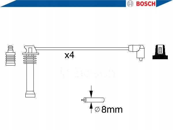 фото №4, Bosch провода зажигания 800190 dkb417 rcfd808