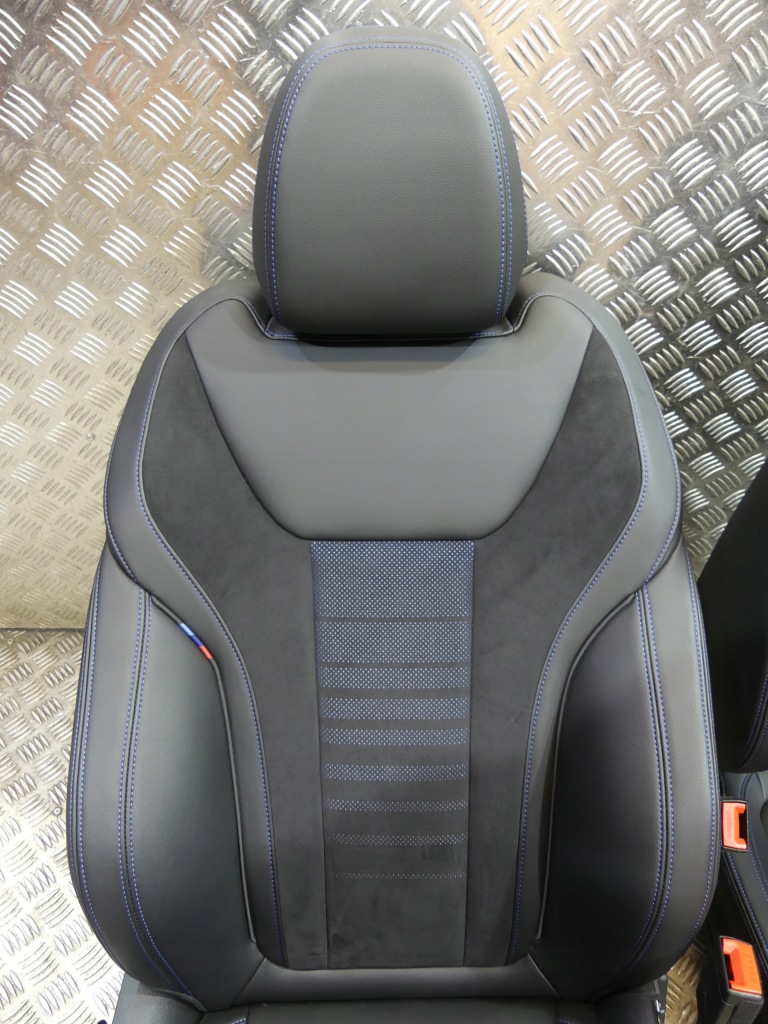 фото №11, Bmw 3 g20 sport обивка сиденья подогрев заднее сиденье обшивки туннель полка alcantara