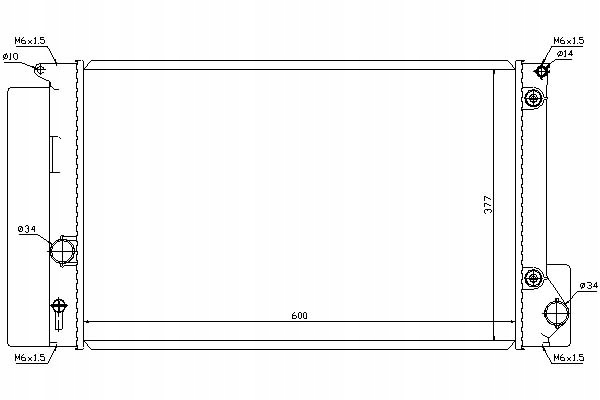 Радиатор двигателя nissens Недорого