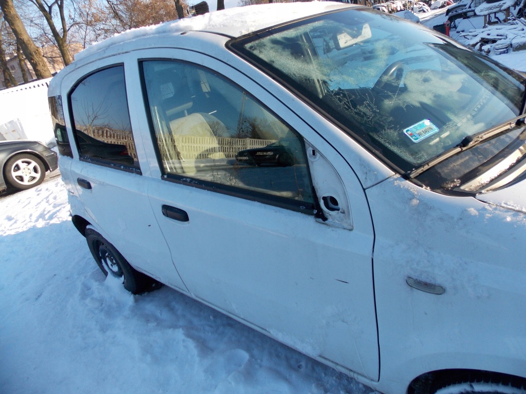 фото №1, Дверь передние правое fiat panda ii 03-12 biał