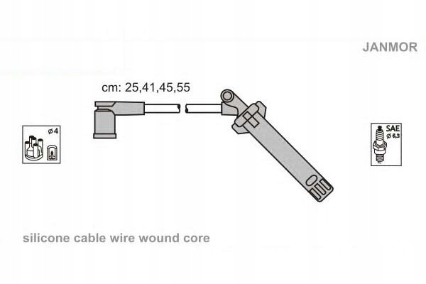 фото №8, Дроти wysokiego напруги 2,3 16v fs45 janmor