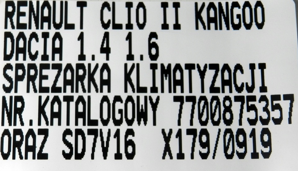 фото №7, Компресор кондиціонера renault 7700875357 1148