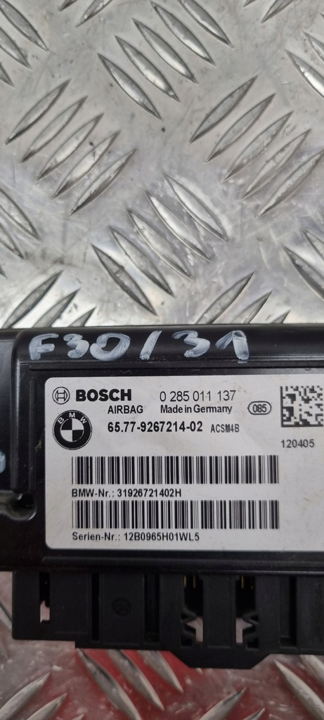 фото №11, Модуль датчик подушка безпеки bmw оригінальний номер 9267214