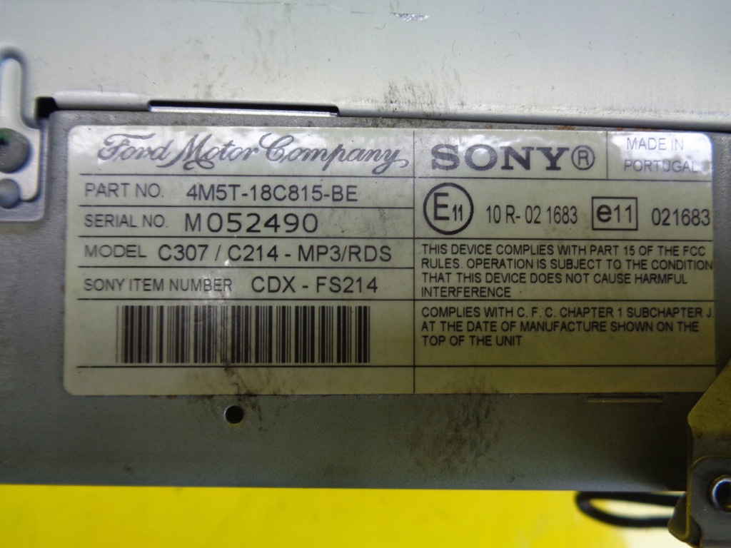 фото №4, Ford c-max радіо sony