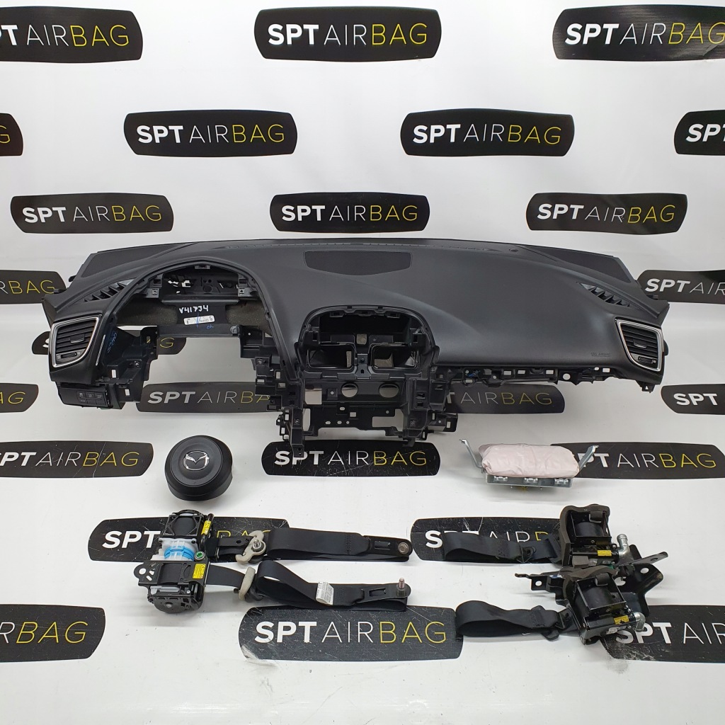 фото №1, Mazda 3 bm приборная панель консоль подушки безопасности ремни подушка безопасности
