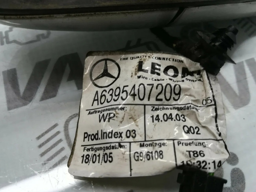 фото №8, Ручка наружная дверь передних перед prawidłowy 2004 a6395407209