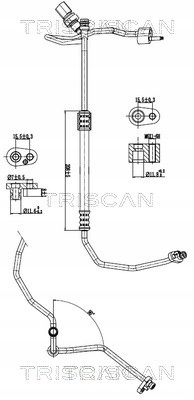 фото №1, Шланг кондиционера 9010 29031 triscan vw