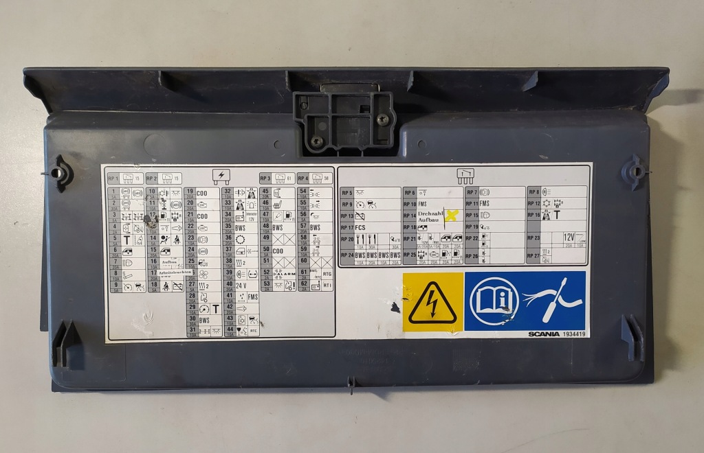 фото №1, Scania r консоль кришка запобіжників 1425010