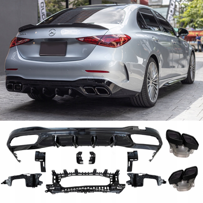 фото №13, Mercedes w206 c63 бампер + диффузор sedan / kombi