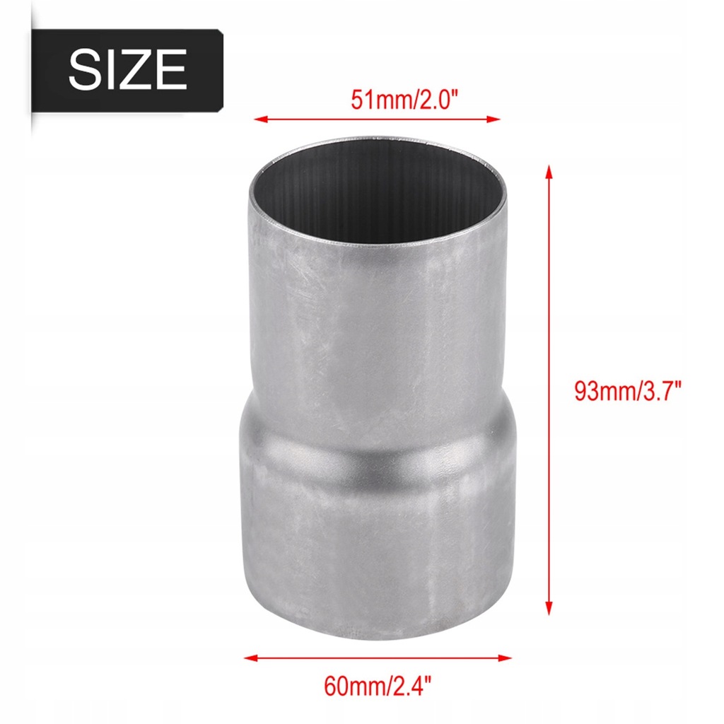 фото №16, З'єднувач труби випускної адаптер 60mm do 51mm