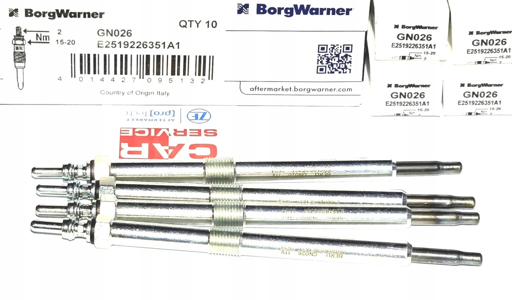 фото №1, 4x свічка розжарювання beru gn026 renault master opel movano 2.5 dci 7700103674