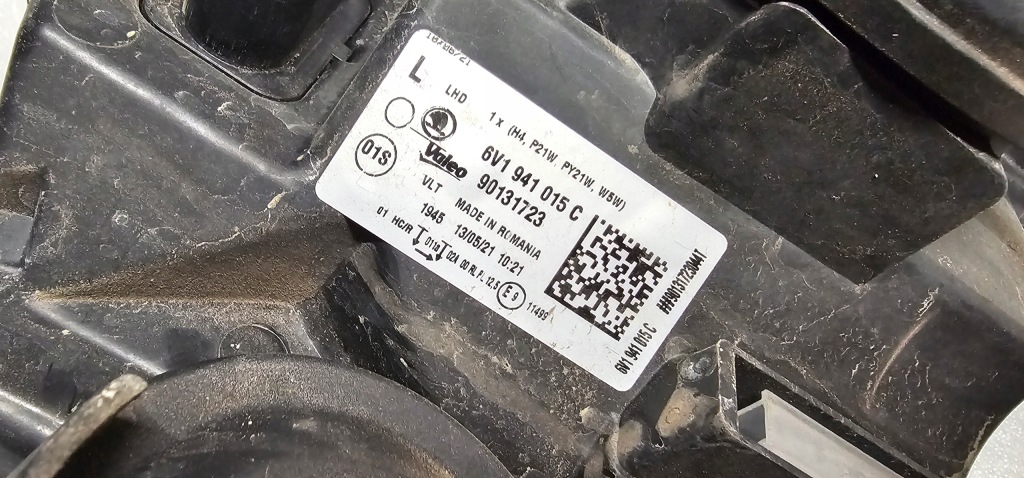 фото №6, Skoda fabia 3 iii 6v 6v 14 15 лампа фара левый