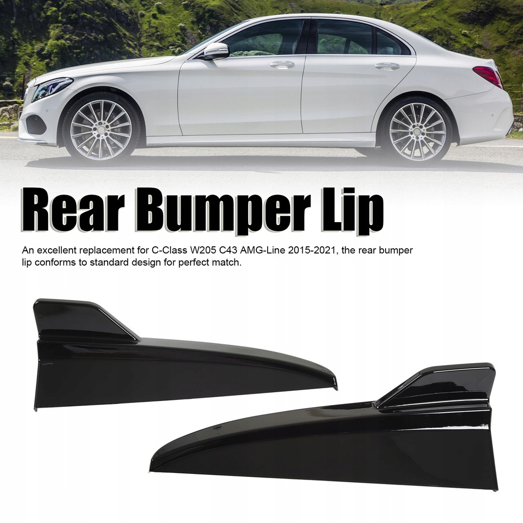 фото №10, 1 пара диффузор заднего бампера заменитель заднего