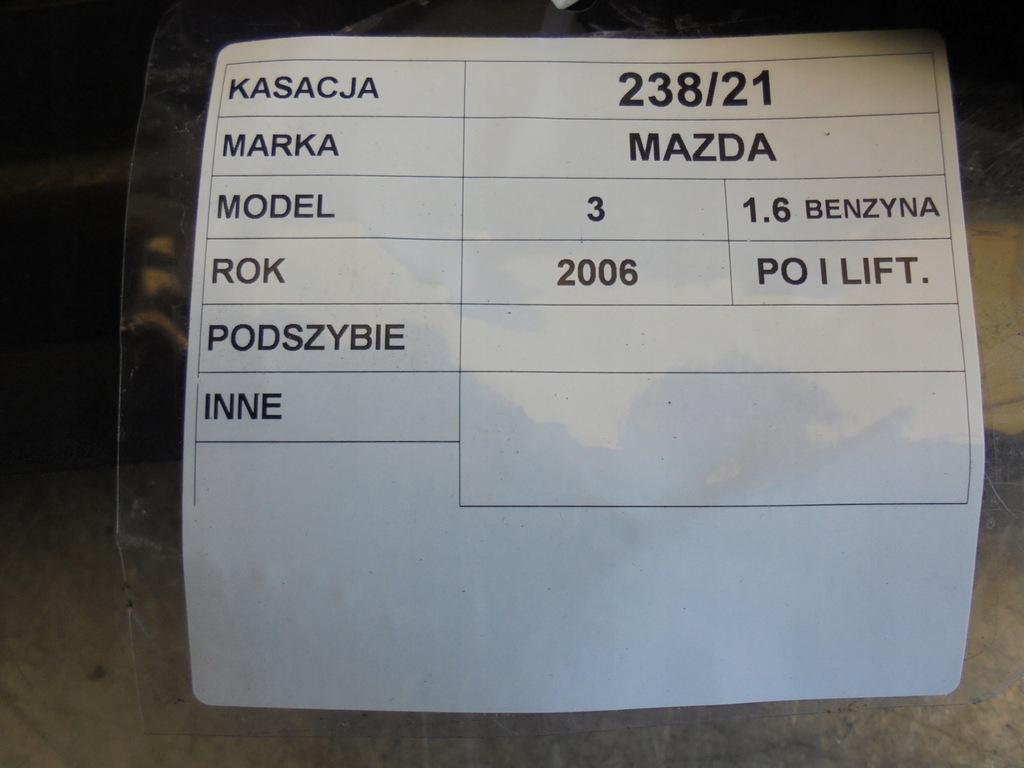 фото №4, Жабо mazda 3 i lift