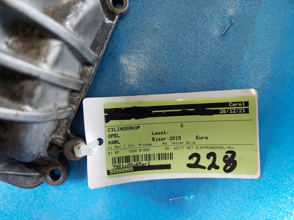 фото №6, Головка opel karl 2015 r 1.0 b b10xe