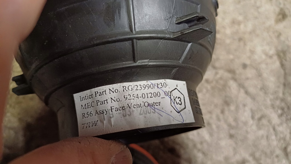 фото №3, Mini cooper r56 решётка обдув правая