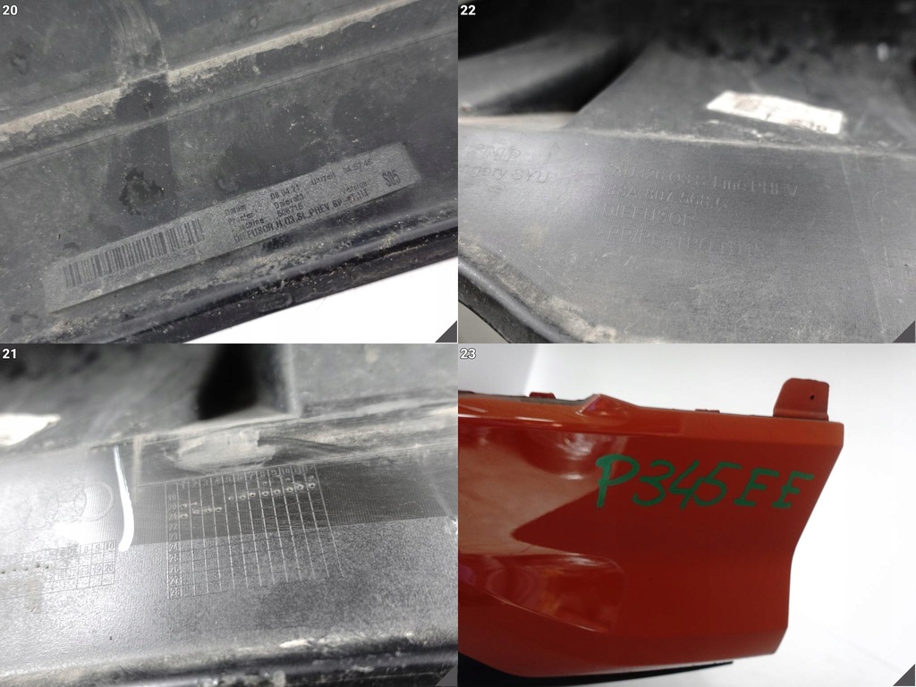 фото №15, Audi q3 ii f3 83a s-line phev suv 18- бампер + спойлер дифузор задня