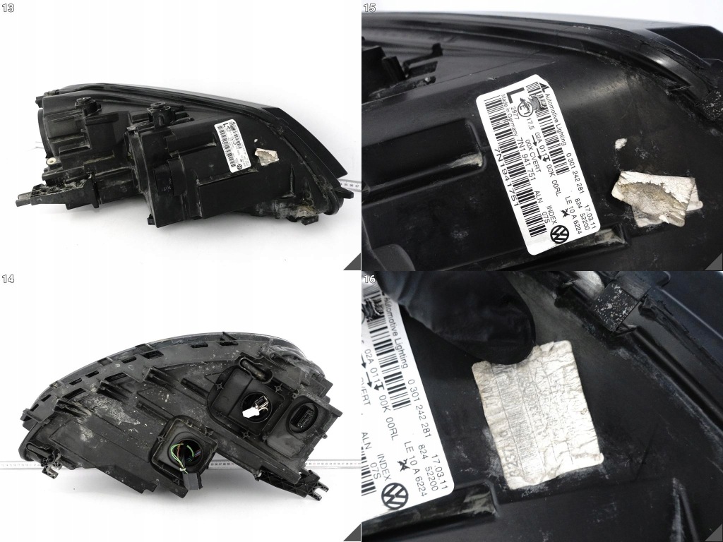 Vw sharan 2 7n1 7n0 10-20 рестайлінг  фара ксенон + led поворотна ліва перед європа Недорого