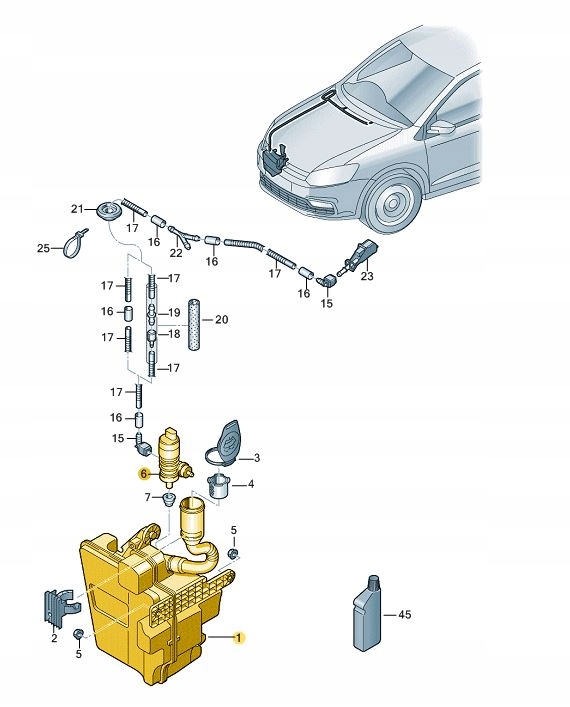 фото №8, Оригінал насос омивача вікон audi s1k5955651