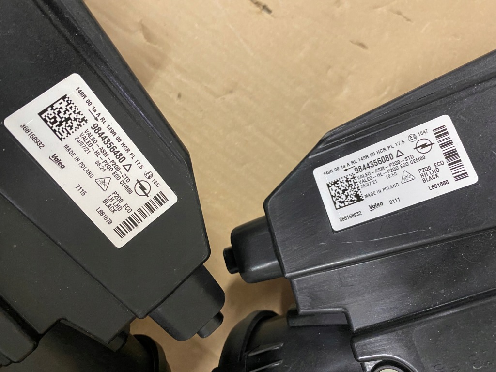 Фара передняя левая хром opel mokka 2 led новая 9844356480 Недорого