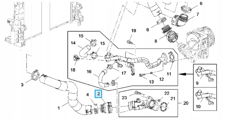 фото №9, Патрубок трубка wody opel mokka оригинальный номер 95321416