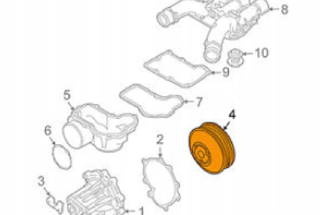 фото №7, Porsche cayenne 9pa шкив насоса wody 94810609001 4.5 бензин