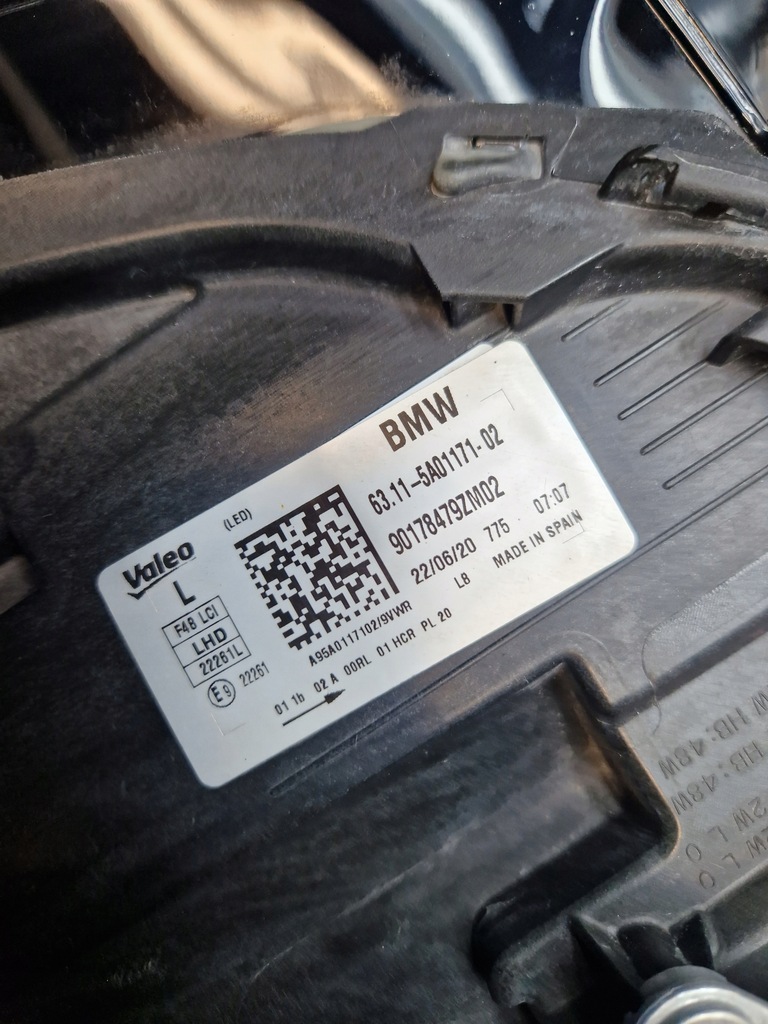 фото №8, Bmw x1 f48 lift lci 2019- лампа перед ліва full led