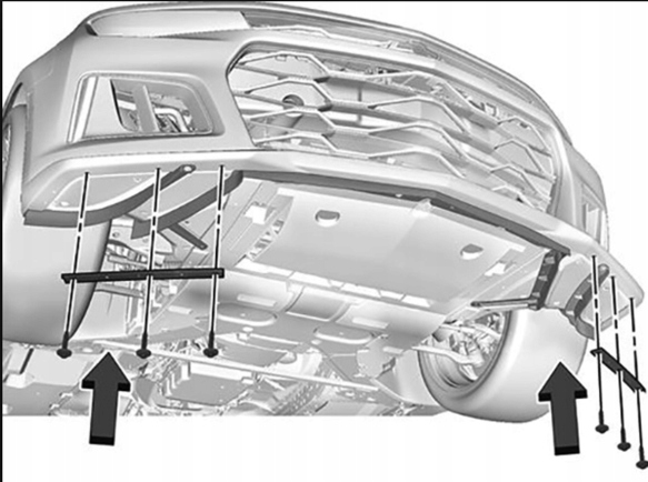 фото №6, 2016-24 camaro zl1 впуск воздуховод канал воздуха защита бампера спойлер