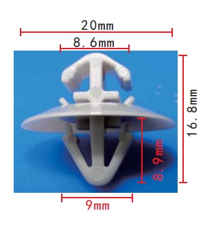 фото №3, Кліпса накладки бічний двері renault kangoo master
