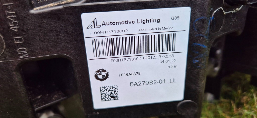 фото №16, Bmw x5 g05 18-22 лампа правый перед laser shadow black cała eu org