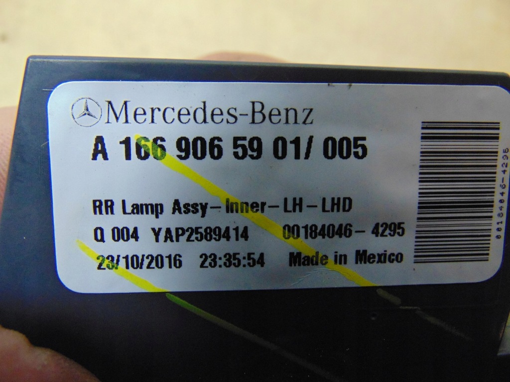 фото №14, Лампа ліва задня w кришка mercedes gle w166 europa