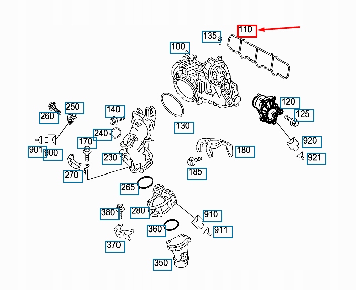 Mercedes-benz a w176 прокладка коллектор впускной a6510910060oryginalna с Разборки