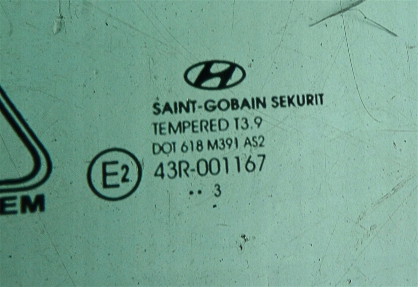 фото №2, Стекло передняя левая hyundai i30 ii 5 дверь 2012-2017 rok 2013